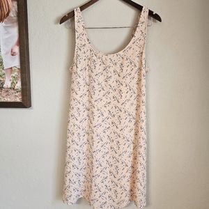American Eagle Pink Floral Scoop Adjustable Mini Summer Dress